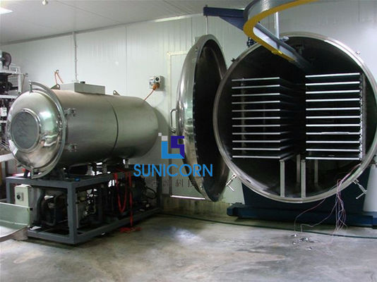 Çin Yüksek Güvenlikli Endüstriyel Dondurularak Kurutulmuş Meyve Makinesi 6600 * 2100 * 2100mm Tedarikçi